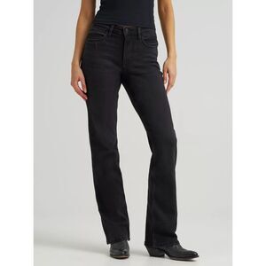 Wrangler Womens High Rise Bold Boot Jeans, Black 18X30